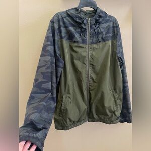 O'Neill Full Zip Camo Windbreaker Jacket